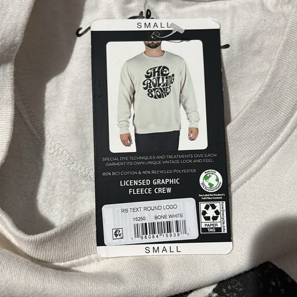 NWT Rolling Stones pullover sweatshirt - Picture 4 of 4